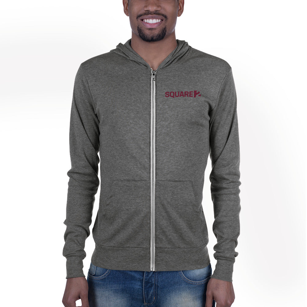 Unisex Lightweight Zip Hoodie (runs small)